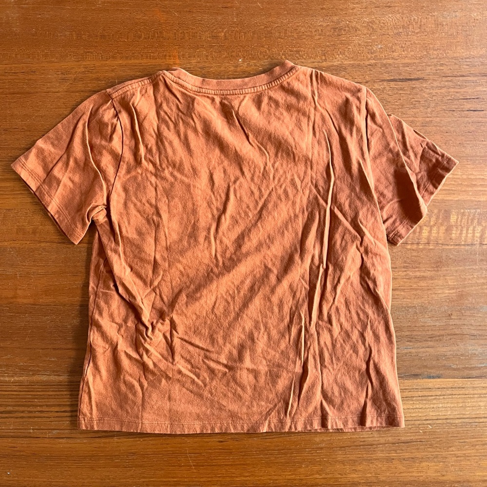 Rust Orange Casual T-Shirt
